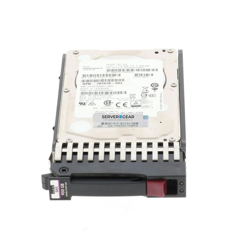 EH000900JWCPN-MSA Жесткий диск HP 900GB SAS 12G 15K SFF HDD for MSA Storage EH000900JWCPN-MSA - фото 334895