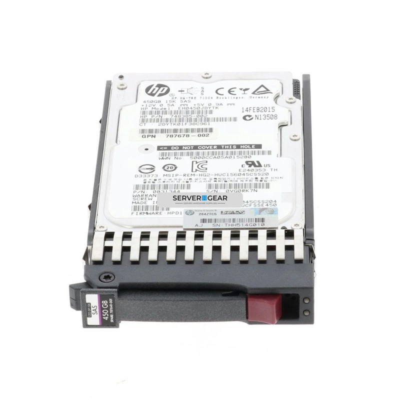 EH0450JDXBB-MSA Жесткий диск HP 450GB SAS 12G 15K SFF HDD for MSA Storage EH0450JDXBB-MSA - фото 334902