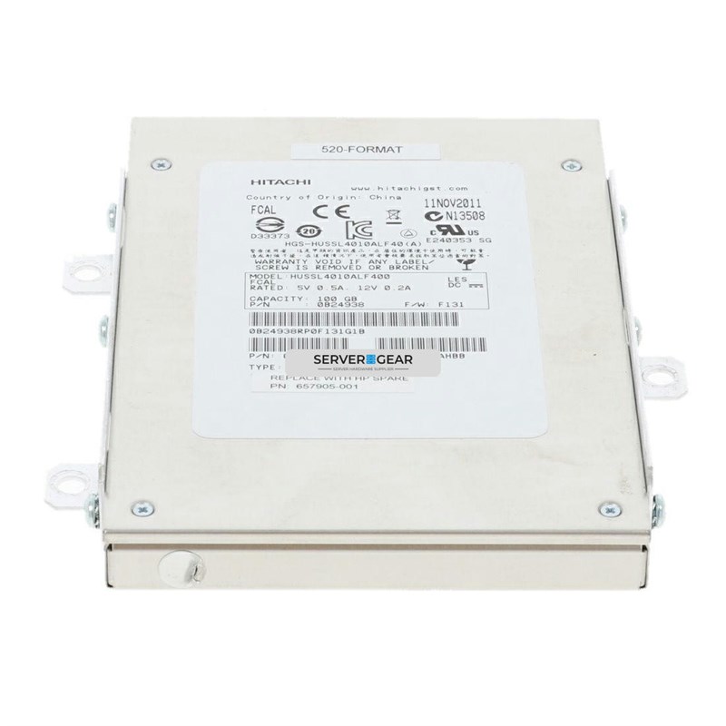 HRALP0100GBFCSSD Жесткий диск HP 100GB SFF 3PAR SSD HRALP0100GBFCSSD - фото 334919