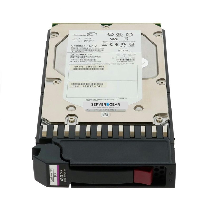 HUS154545VLS300-MSA Жесткий диск HP 450GB SAS 3G 15K LFF HDD for MSA Storage - фото 334928