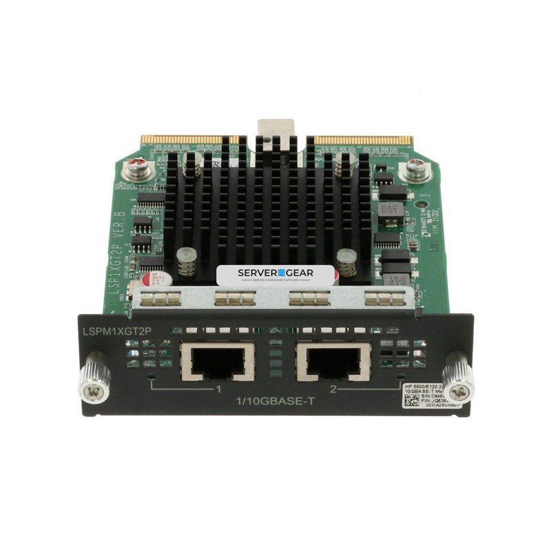 JG535A Сетевая карта HPE FlexNetwork 5500/5120 2-port 10GBASE-T Module - фото 334944