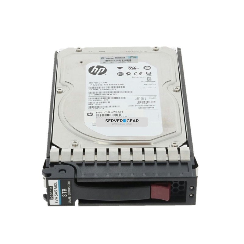 MB3000FBNWV-EVA Жесткий диск HP 3TB SAS 6G 7.2K LFF HDD for EVA Storage - фото 334965