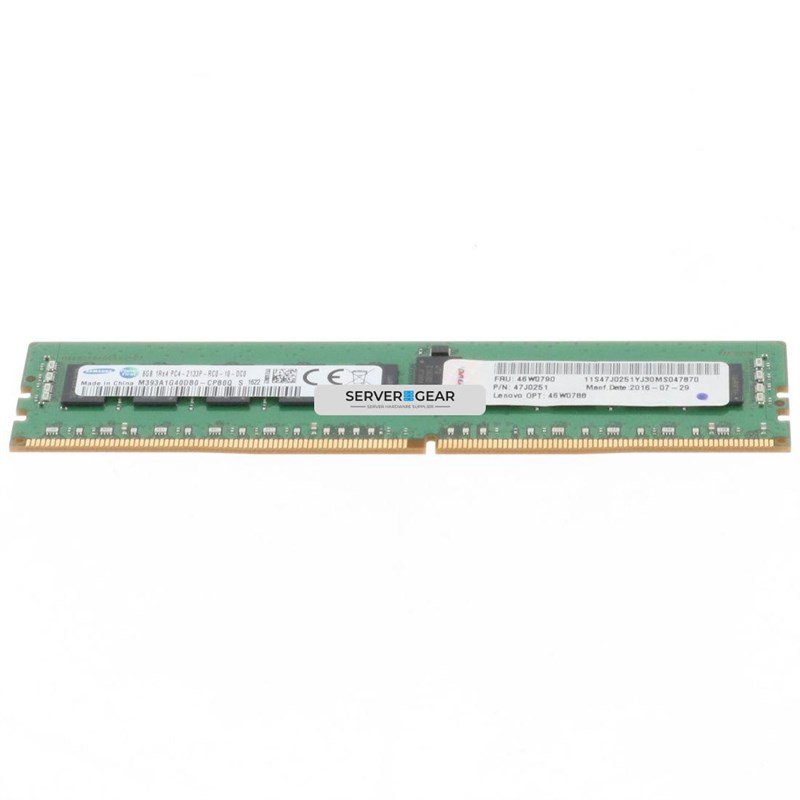 47J0251 Оперативная память 8GB TruDDR4 Memory (1Rx4, 1.2V) PC4-17000 CL15 2133MHz LP RDIMM 47J0251 - фото 335205