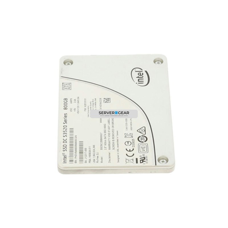 SSDSC2BB800G7-SM Жесткий диск 800GB SSD 2.5 SATA 6G RI SSDSC2BB800G7 S3520 SSDSC2BB800G7-SM - фото 335251