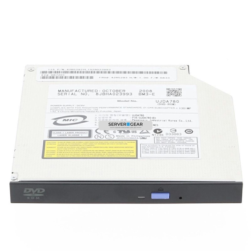 39J5773 Запчасти IBM IDE SLIMLINE DVD ROM DRIVE 39J5773 - фото 335432