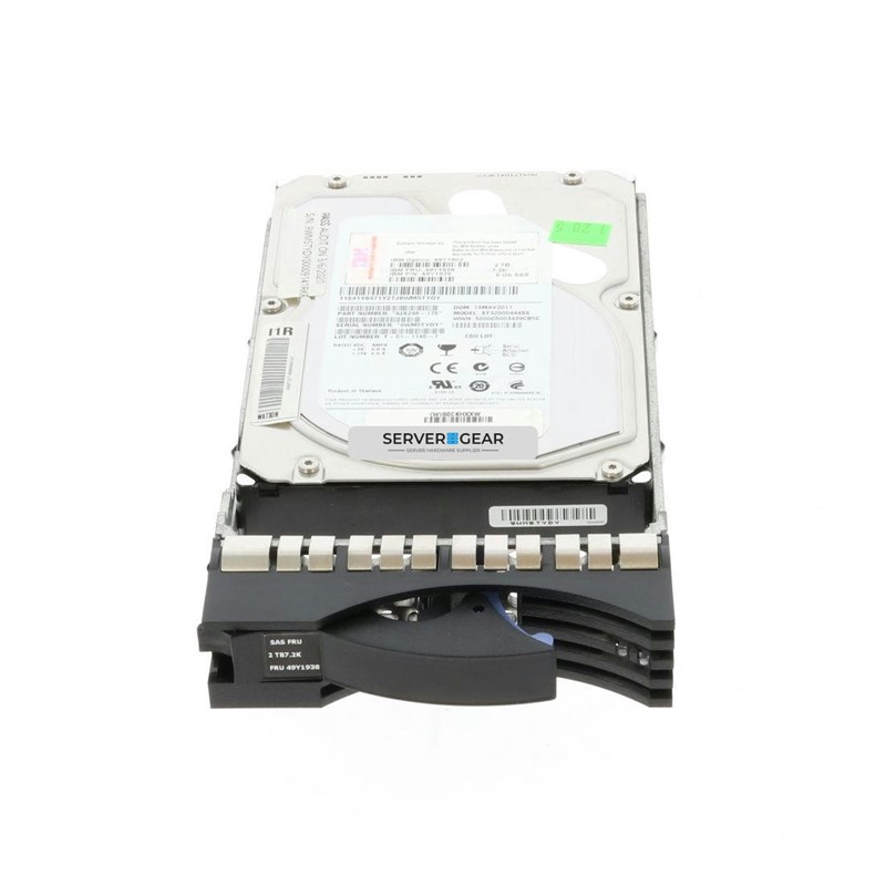 00MJ437 Жесткий диск 2 TB 7.200 RPM 6 GB SAS NL 3.5 INCH HDD 00MJ437 - фото 335552