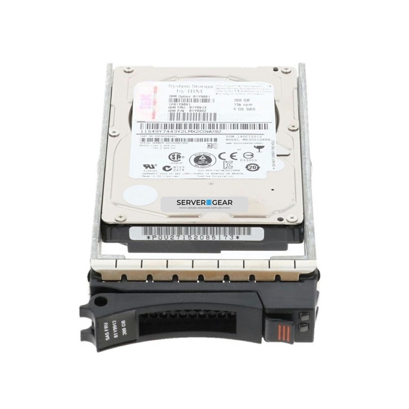 81Y9902 Жесткий диск 300GB 2.5in 15K 6Gb SAS HDD - фото 335662