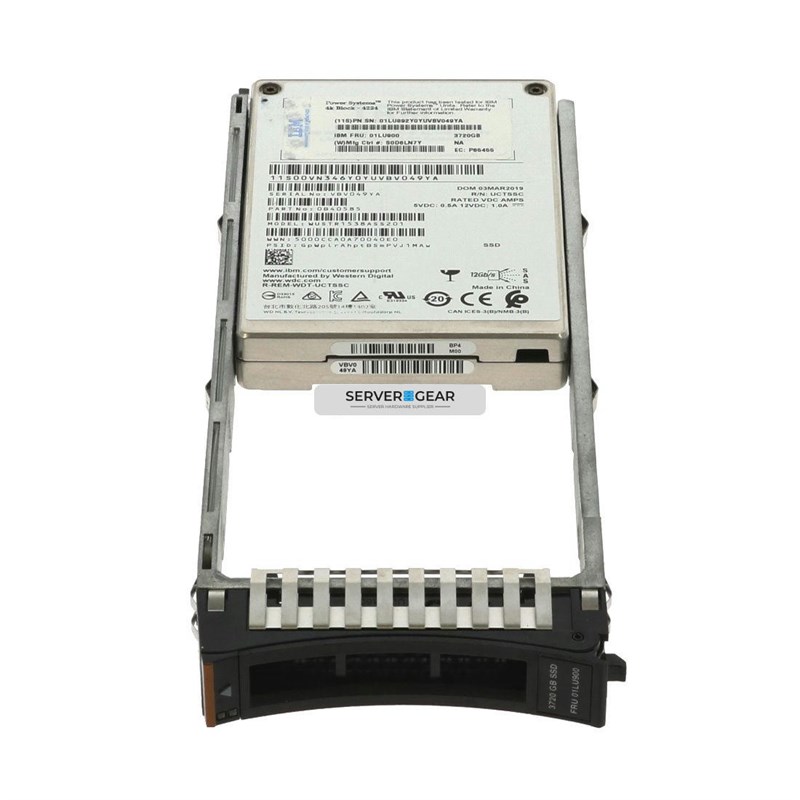 01LU817 Жесткий диск 3.72 TB Mainstream SAS 4k SFF-2 SSD (IBM i) 01LU817 - фото 335809