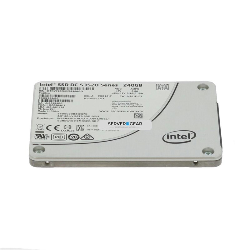 SSDSC2BB240G7-SM Жесткий диск 240GB SSD 2.5 SATA 6G MIX SSDSC2BB240G7 S3520 SSDSC2BB240G7-SM - фото 336184