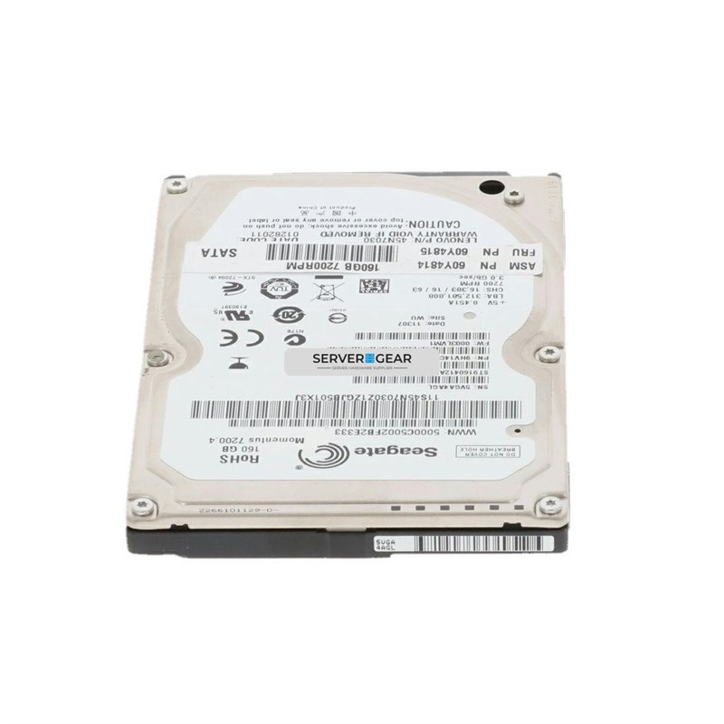 60Y4815 Жесткий диск 160GB 7200RPM 2.5' SATA 8MB HDD IBM  Shipping 60Y4815 - фото 336674