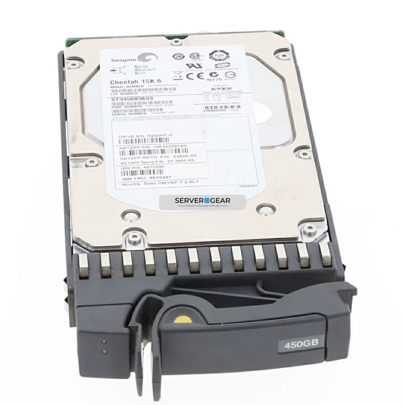 108-00206 Жесткий диск NetApp 450GB 15K SAS Internal Hard Drive  Shipping 108-00206 - фото 336689