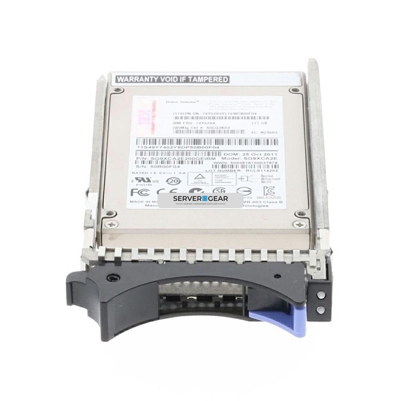 74Y5498 Жесткий диск 177GB SFF-1 SSD W/ EMLC (IBM i)  Shipping 74Y5498 - фото 337123