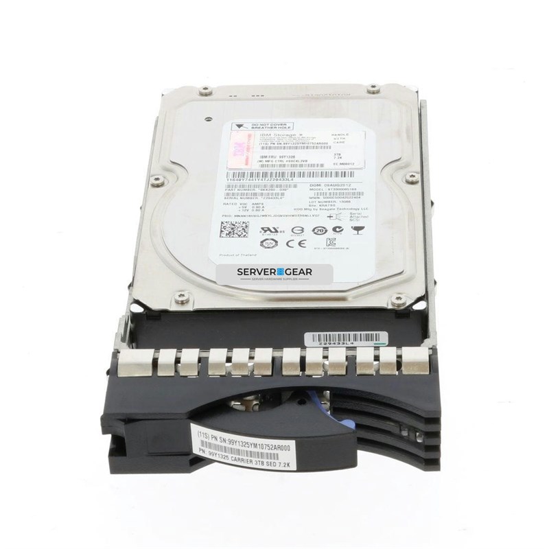 99Y1328 Жесткий диск IBM 3TB 7.2K 6Gbps LFF SED hard drive 99Y1328 - фото 337509