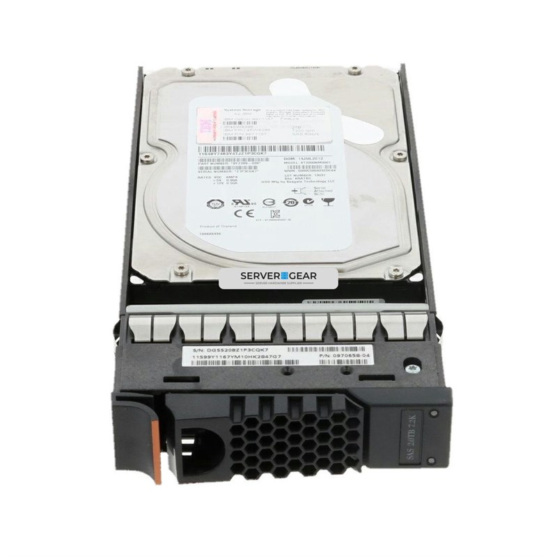 9JX248-176 Жесткий диск IBM 2TB 7.2K SAS 3,5inch harddrive 9JX248-176 - фото 337510