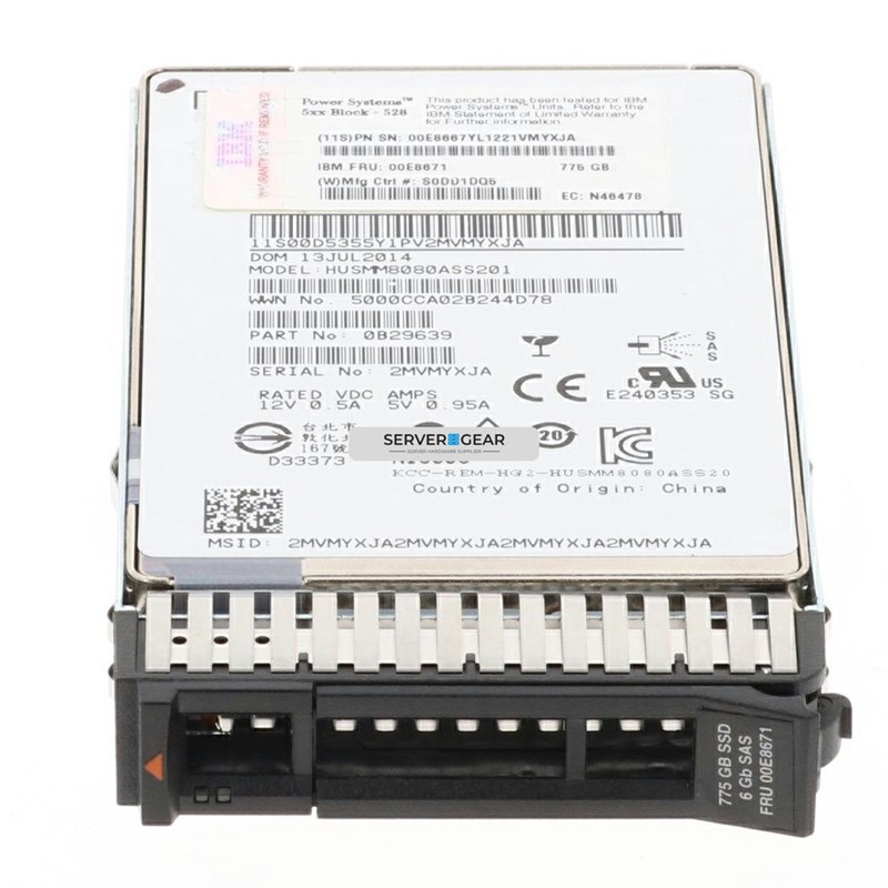 ES0P Жесткий диск 775GB SFF-3 SSD (IBM i) - фото 337589