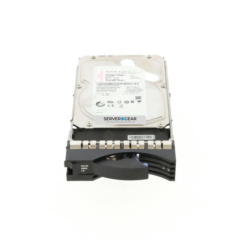 00AD016 Жесткий диск 2TB 7.2K 6Gbps SATA 3.5in HDD for NeXtScale System 00AD016 - фото 337732