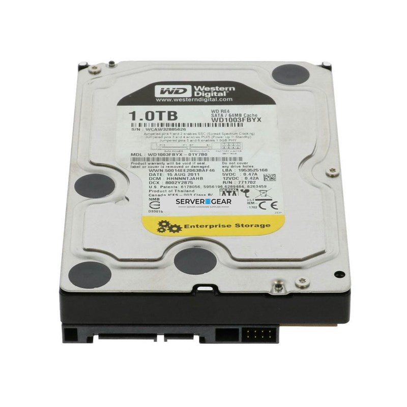 WD1003FBYX Жесткий диск 1TB 7.2K 3.5 SATA 6G WD1003FBYX WD1003FBYX - фото 337754