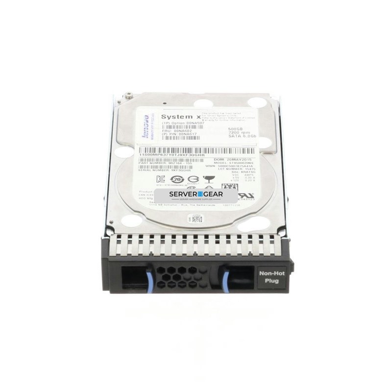 00NA602 Жесткий диск 500GB 7.2K 6Gbps NL SATA 2.5in G3SS HDD 00NA602 - фото 337798