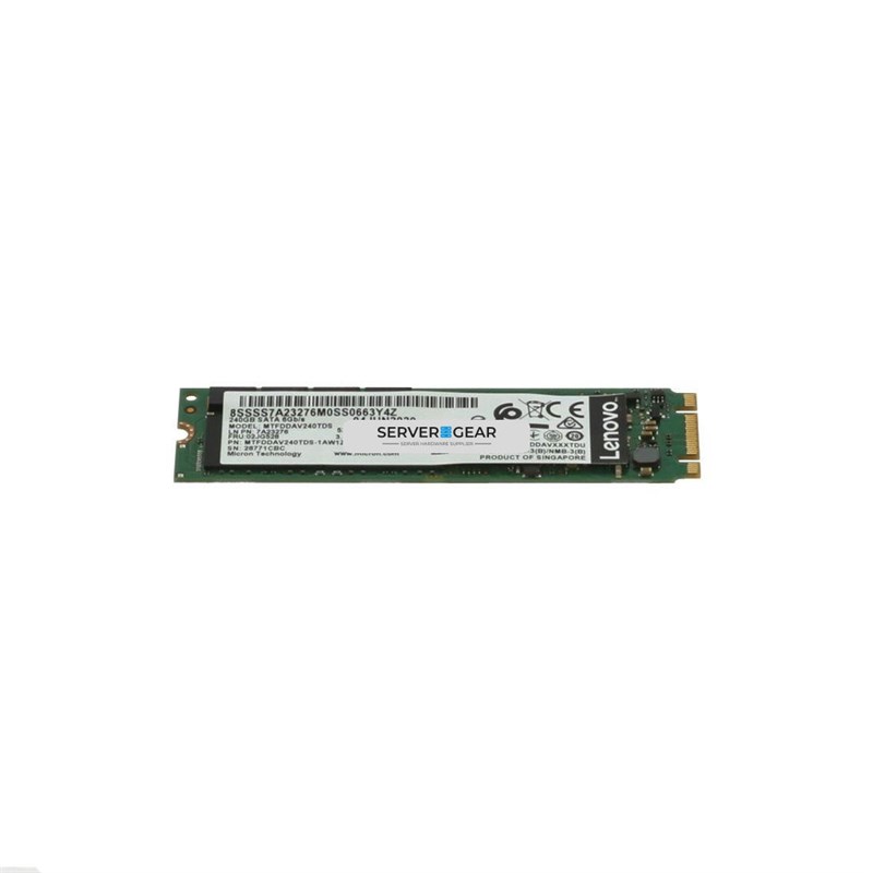 02JG528 Жесткий диск ThinkSystem M.2 5300 240GB SATA 6Gbps Non-Hot Swap SSD 02JG528 - фото 337846