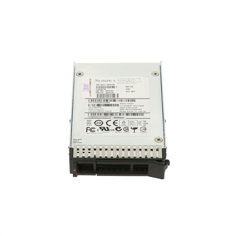 49Y6140 Жесткий диск 800GB SAS 2.5in MLC HS Enterprise SSD - фото 338162