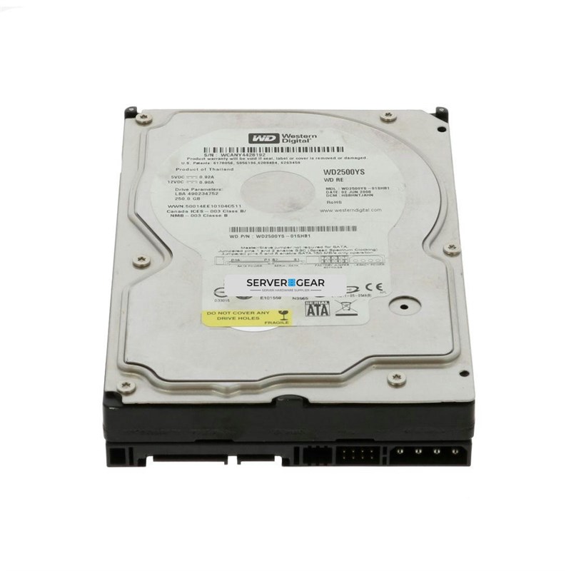 WD2500YS Жесткий диск 250GB 7.2K 3.5 SATA 3GWD2500YS WD2500YS - фото 338502