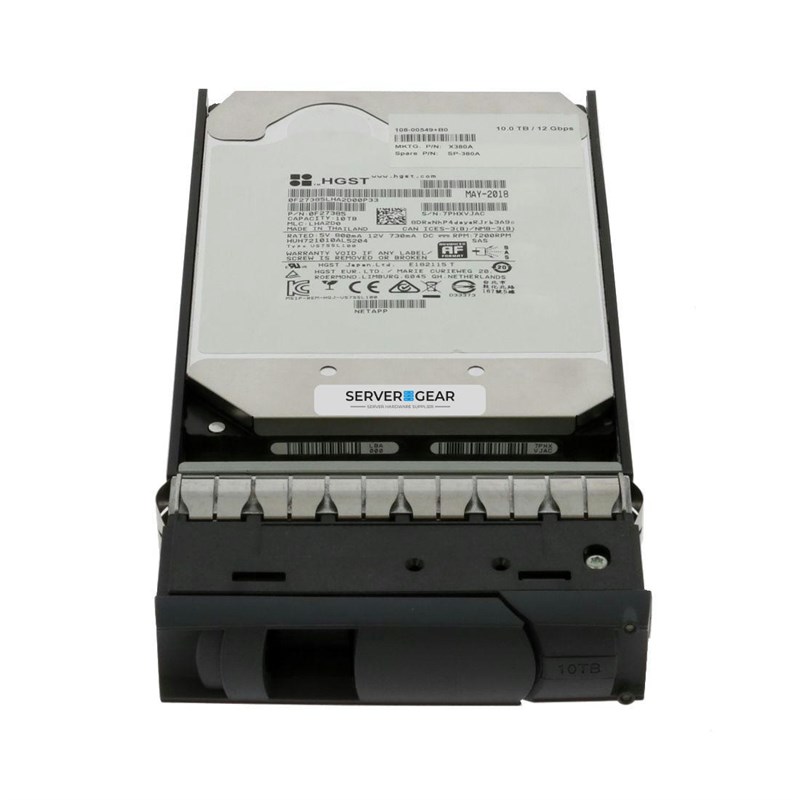 108-00549 Жесткий диск NetApp 10TB NL-SAS 12G 7.2K LFF Hard drive 108-00549 - фото 338568