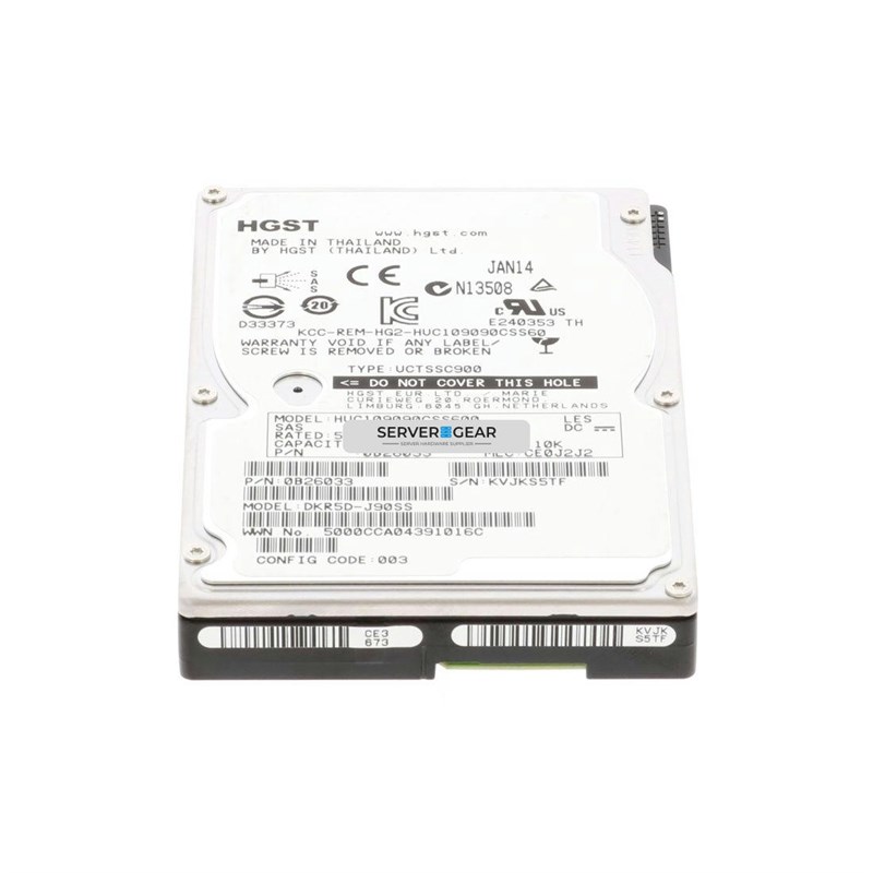 HUC109090CSS600 Жесткий диск 900GB 10K 2.5 SAS 6G HUC109090CSS600 - фото 339227