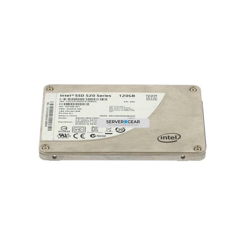 SSDSC2BW120A3-SM Жесткий диск 120GB SSD 2.5 SATA 6G RI S520 SSDSC2BW120A3 SSDSC2BW120A3-SM - фото 339357