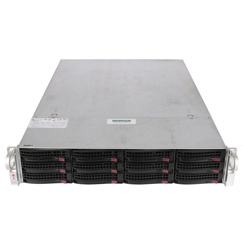 SSG-6028R-E1CR12N Сервер SuperStorage SSG-6028R X10DRI-T4+ 2U 12x3.5 2x2.5 - фото 339374