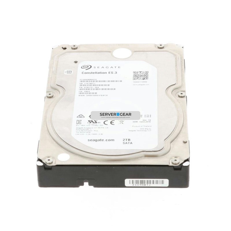 ST2000NM0033-SM Жесткий диск 2TB 7.2K 3.5 SATA 6G ST2000NM0033 ST2000NM0033-SM - фото 339380