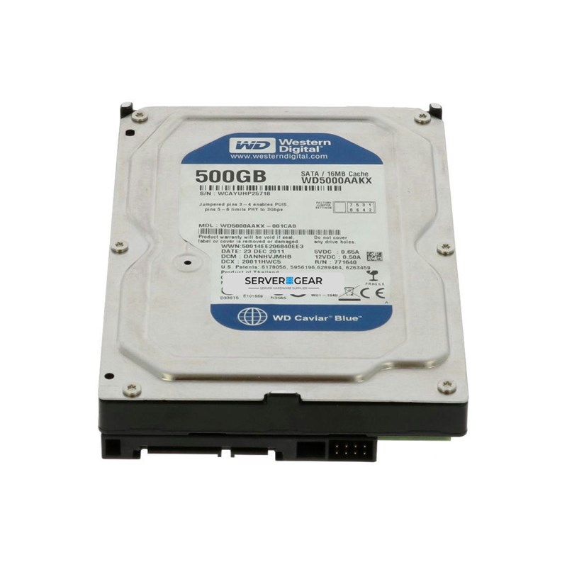 WD5000AAKX Жесткий диск 500GB 7.2K 3.5 SATA 3G WD5000AAKX WD5000AAKX - фото 339474