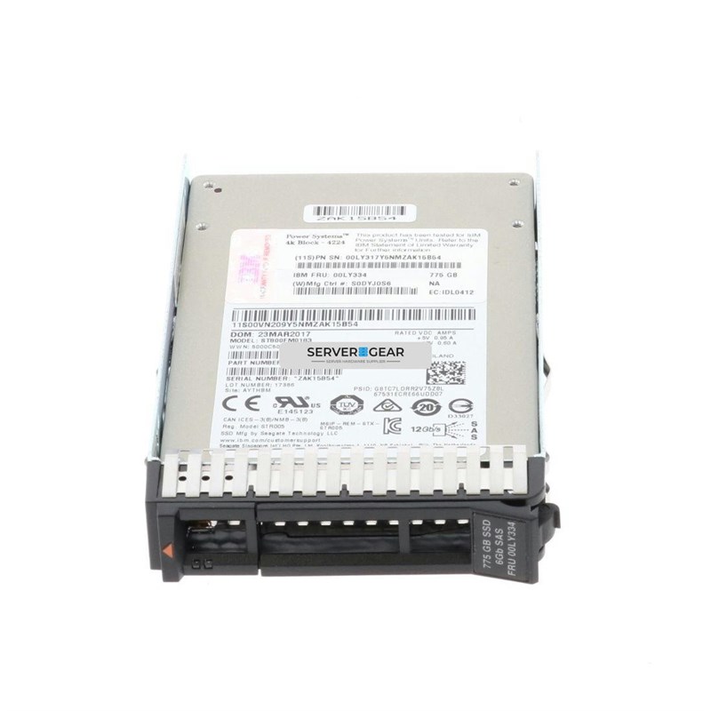 01LU869 Жесткий диск 775GB Enterprise SAS 4k SFF-3 SSD (IBM i) - фото 339504