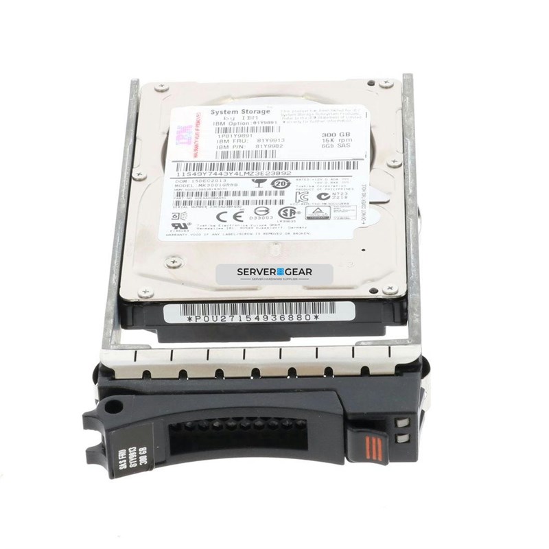 81Y9913-T10PI Жесткий диск 300GB 2.5inch 15K 6Gb SAS HDD 81Y9913-T10PI - фото 340529