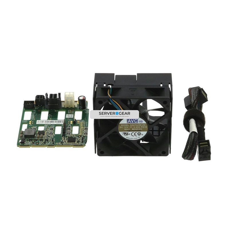 A3C40176097 Запчасти 4x2.5in SAS HDD Backplane w/ Fan and SAS Cable - фото 340804