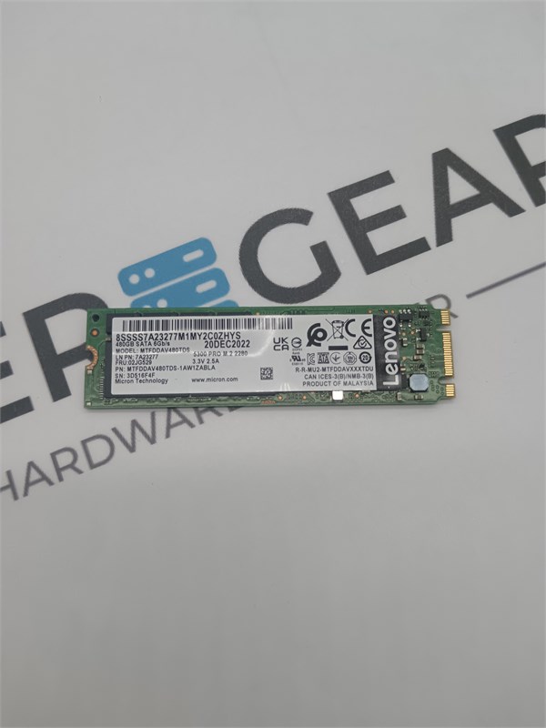 Твердотельный накопитель  02JG529 LENOVO  - ThinkSystem M.2 5300 480GB SATA 6G Non-Hot Swap SSD 02JG529 - фото 357510