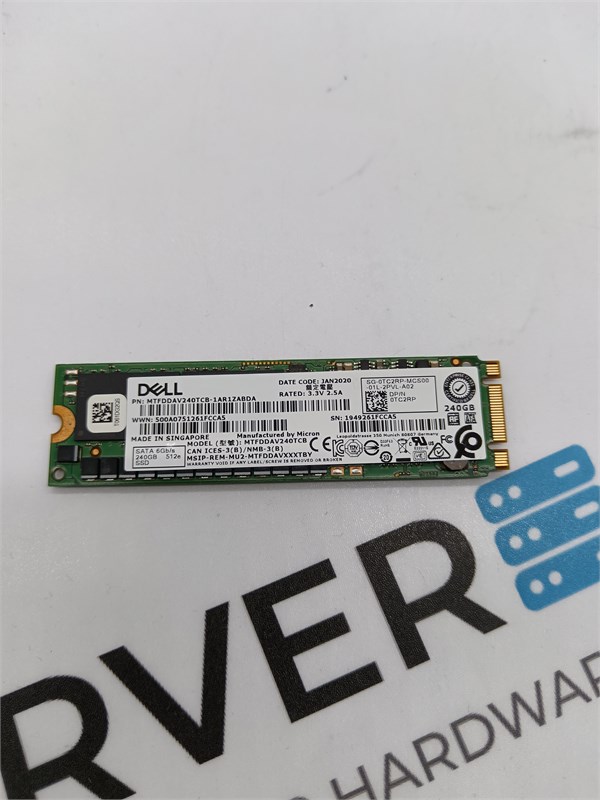 Твердотельный накопитель 0TC2RP Dell 240gb M.2 SATA 6gb/s SSD 0TC2RP - фото 357599
