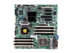 519728-001 Материнская Плата Hewlett-Packard i5500 Dual Socket 1366 12DDR3 6SATAII PCI-E16x 3PCI-E8x PCI SVGA 2xGbLAN E-ATX 5860Mhz For ML150G6